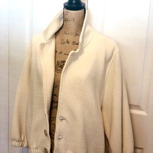 American Apparel Cropped Sleeve Ribbed Jacket